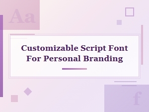 Custom Script Font for Personal Branding