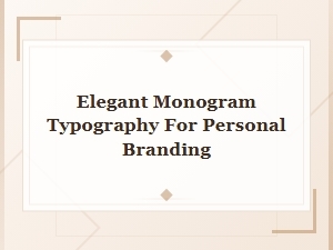 Elegant Monogram Typography for Personal Branding