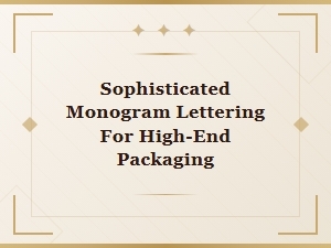 Sophisticated Monogram Lettering for High End Packaging